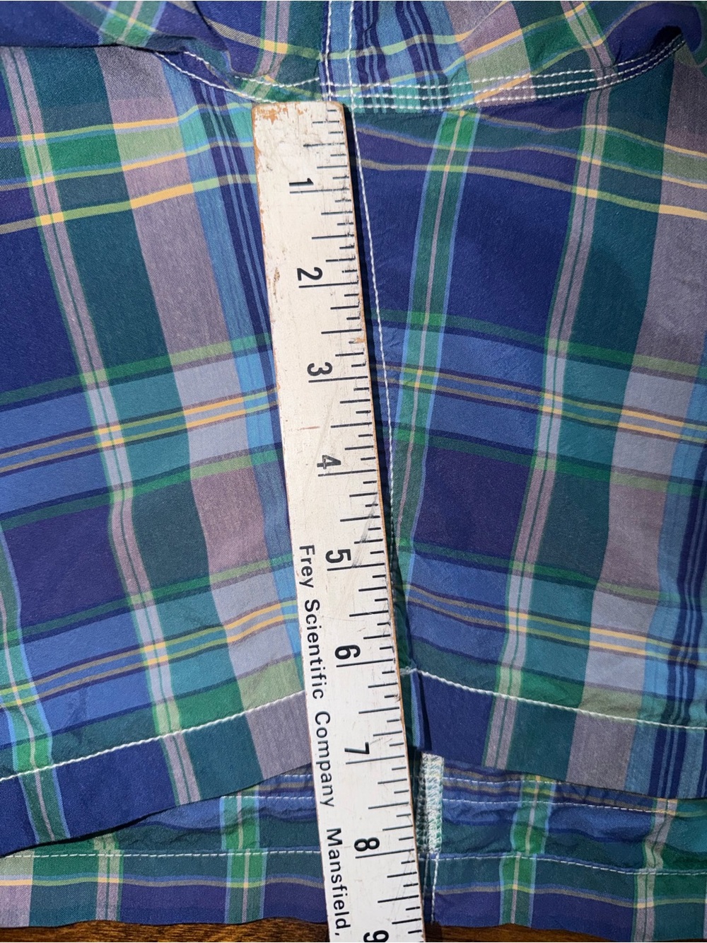 Polo Ralph Lauren Swim Shorts Mens 3XB Big Blue Plaid Trunks Pockets - Picture 9 of 10